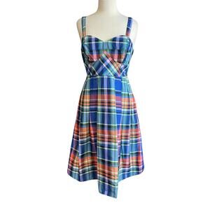 Maeve NWT by Anthropologie plaid sundress 10